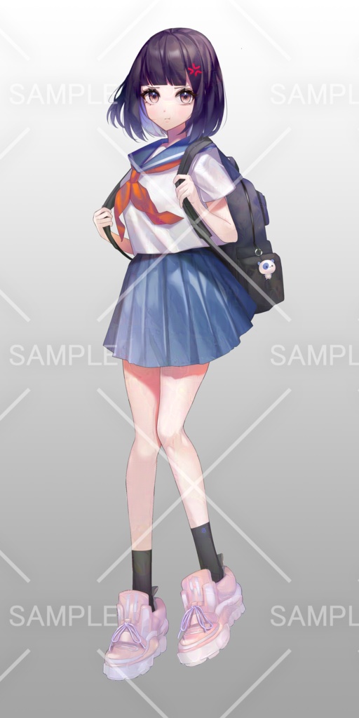 【汎用立ち絵】女子学生 Japanese student girl【Generic products character】