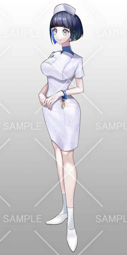 【汎用立ち絵】看護師 7種差分 Narse - standing character illustrations