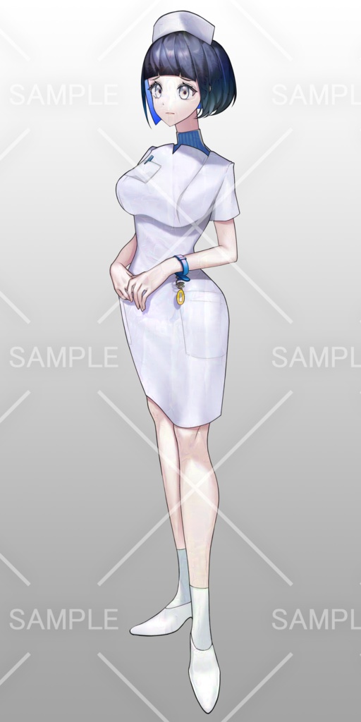 【汎用立ち絵】看護師 7種差分 Narse - standing character illustrations