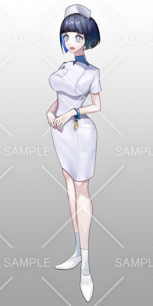 【汎用立ち絵】看護師 7種差分 Narse - standing character illustrations