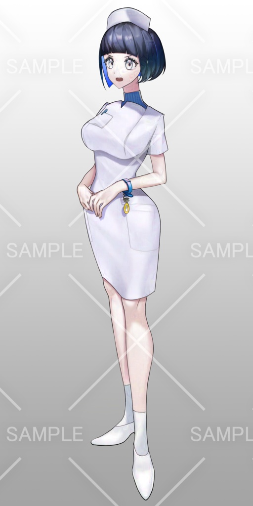 【汎用立ち絵】看護師 7種差分 Narse - standing character illustrations