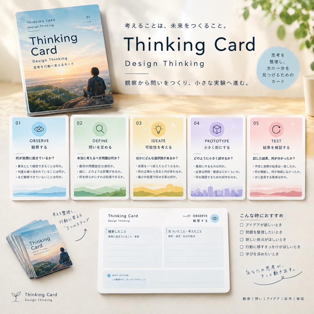 Thinking Card|Design Thinking — 思考を行動へ変えるカード