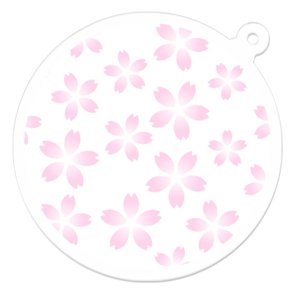 サクラのアクリルキーホルダー（パターンイラストシリーズ）