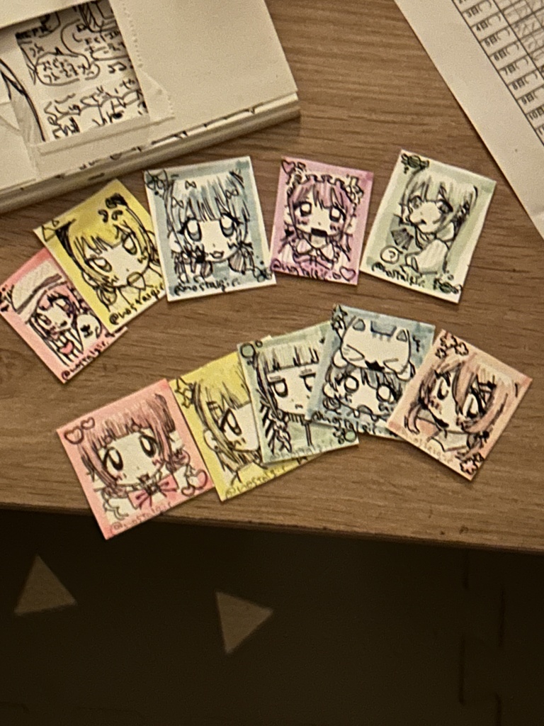 こじゃれたステッカー5まいせっと