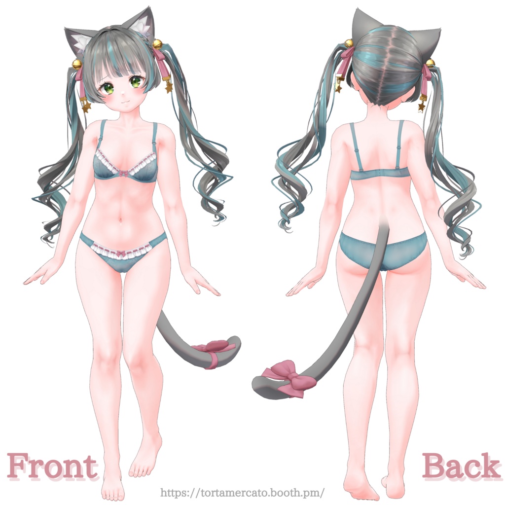 【オリジナル3Dモデル】Rushka -ルーシュカ-【VRChat想定 PC・Quest対応】