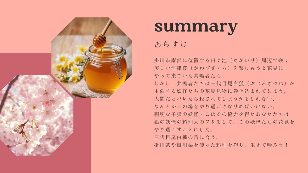 【エモクロアTRPG】ハニーミルクの桜奇譚