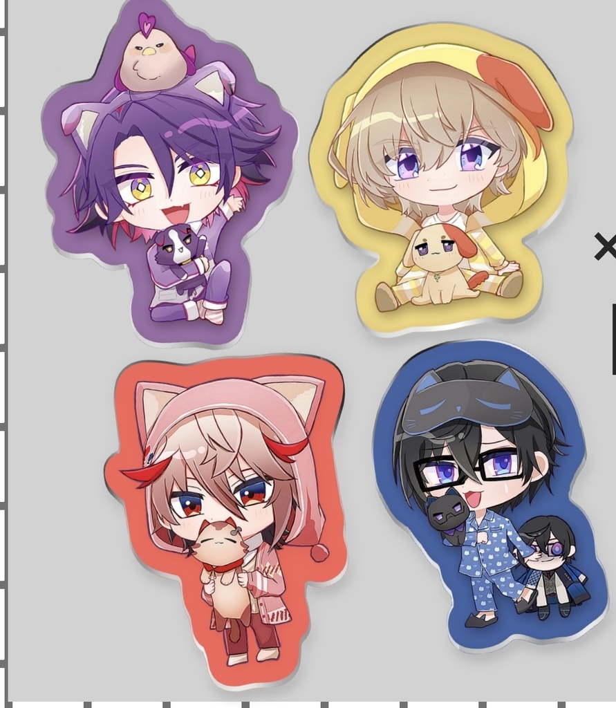 VOLTACTION 自立アクリルブロックキーホルダー