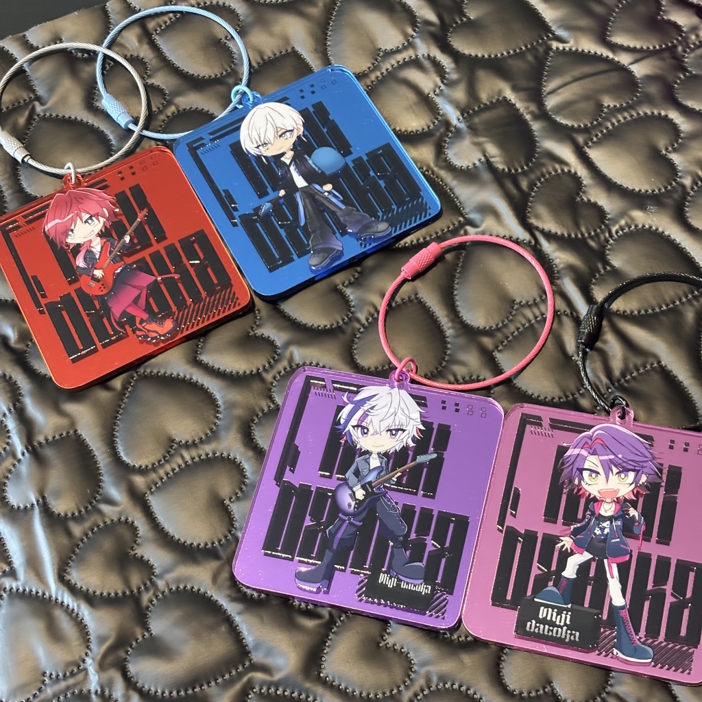 2時だとか　ミラーアクリルキーホルダー