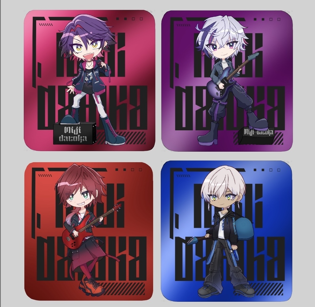 2時だとか ミラーアクリルキーホルダー