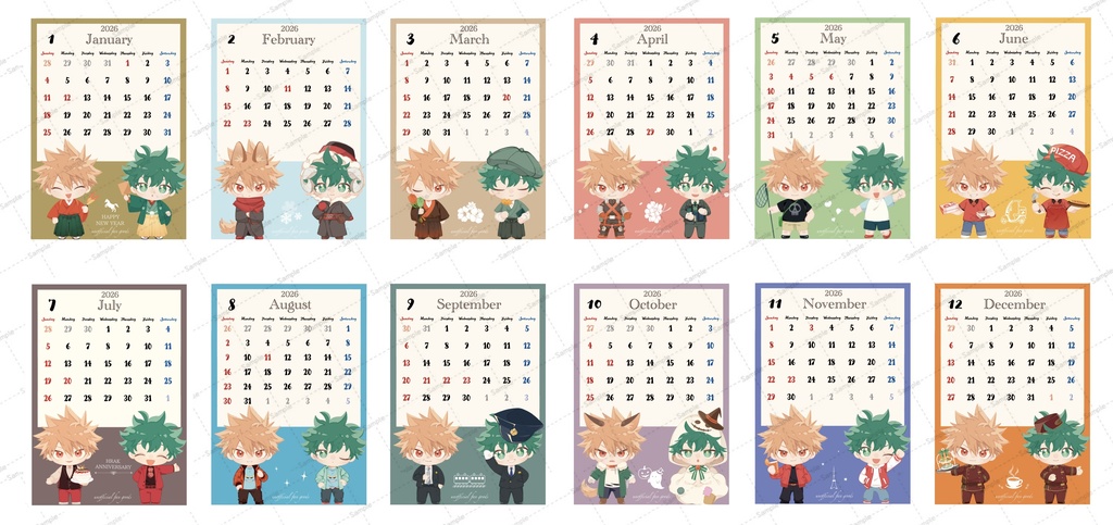 カレンダーカード