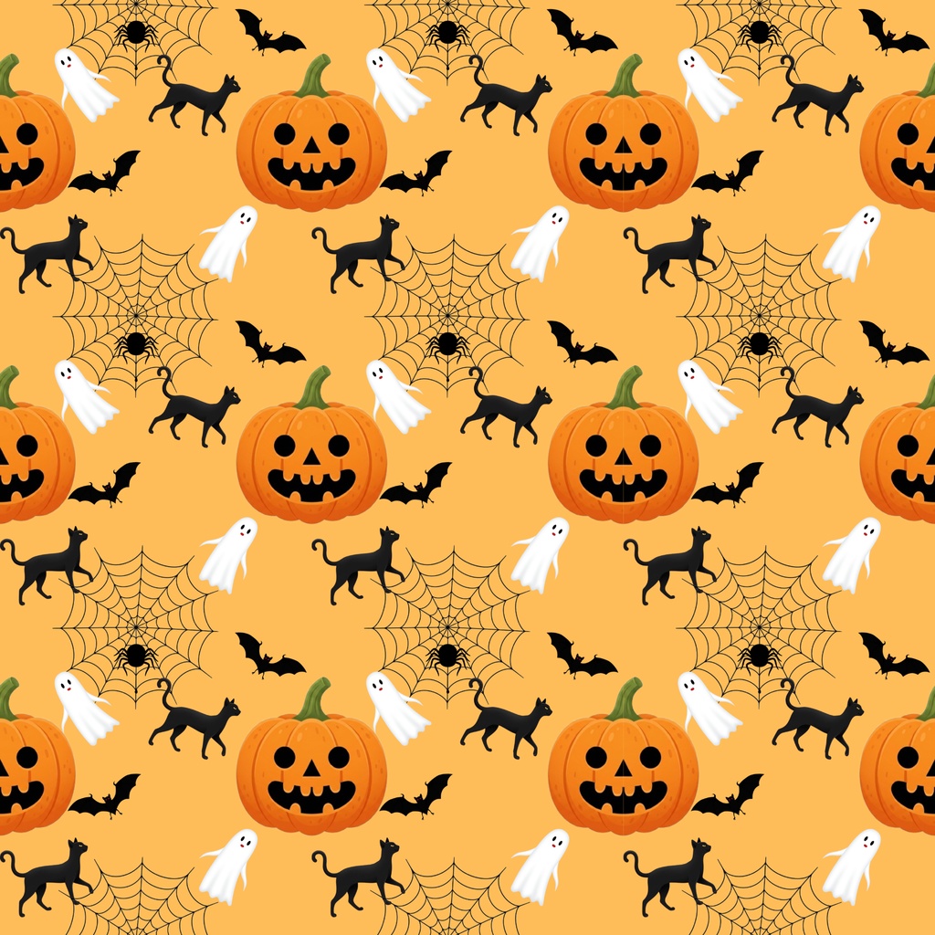 ハロウィンデジタルペーパー５枚セット