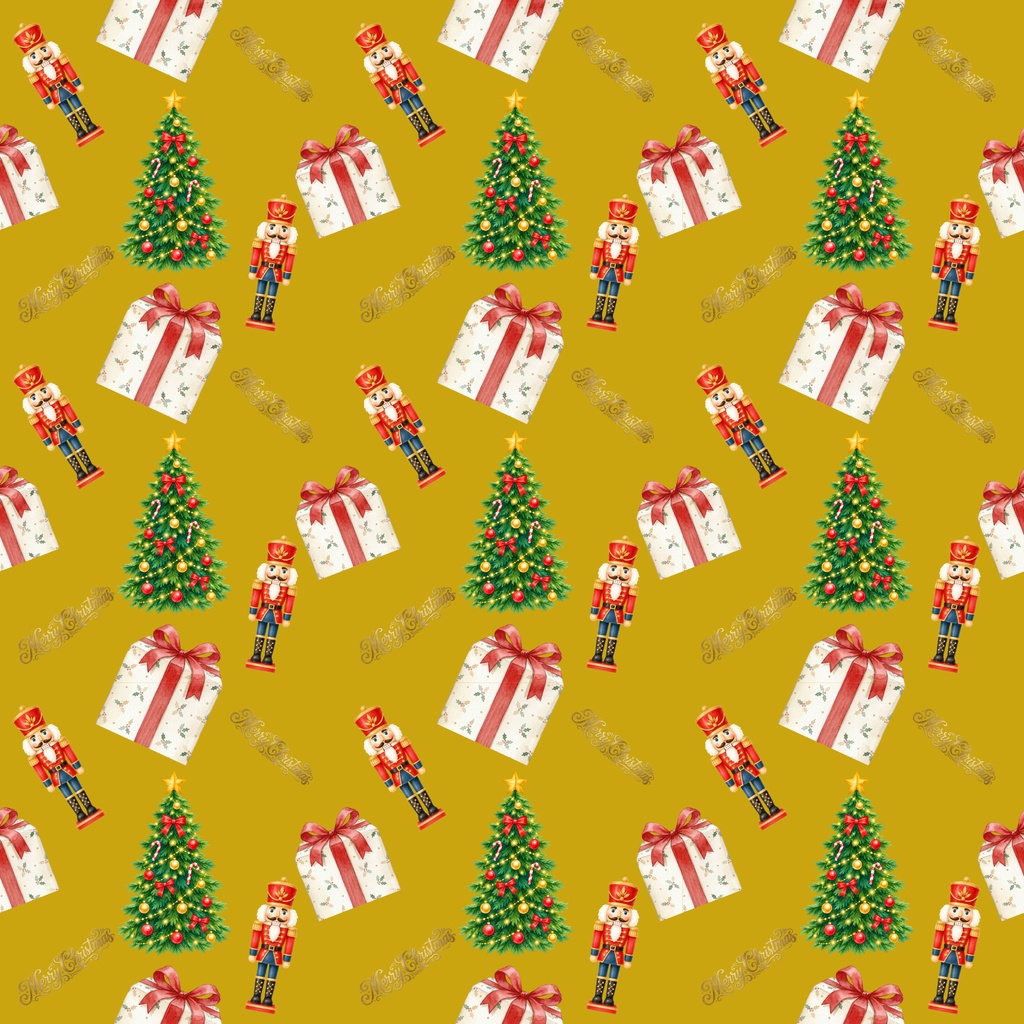 クリスマスデジタルペーパー5枚セット