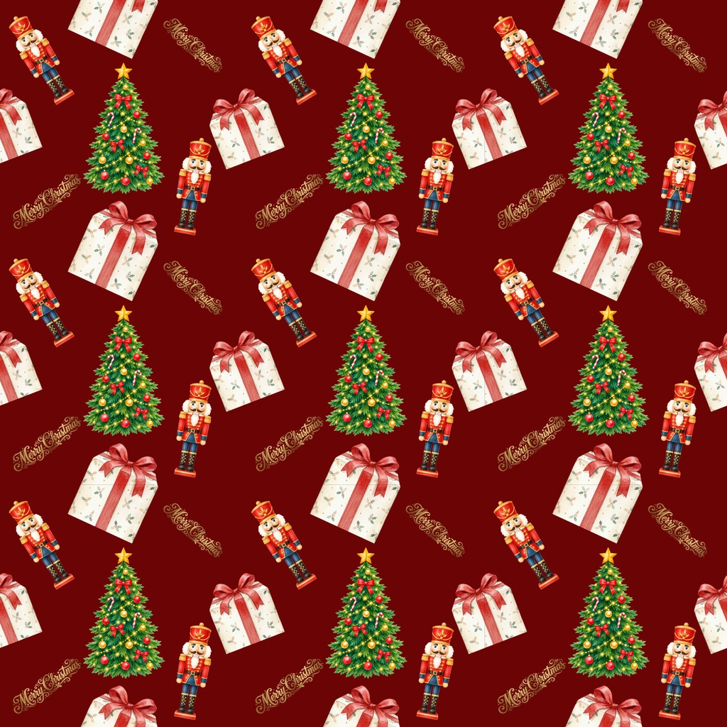 クリスマスデジタルペーパー5枚セット