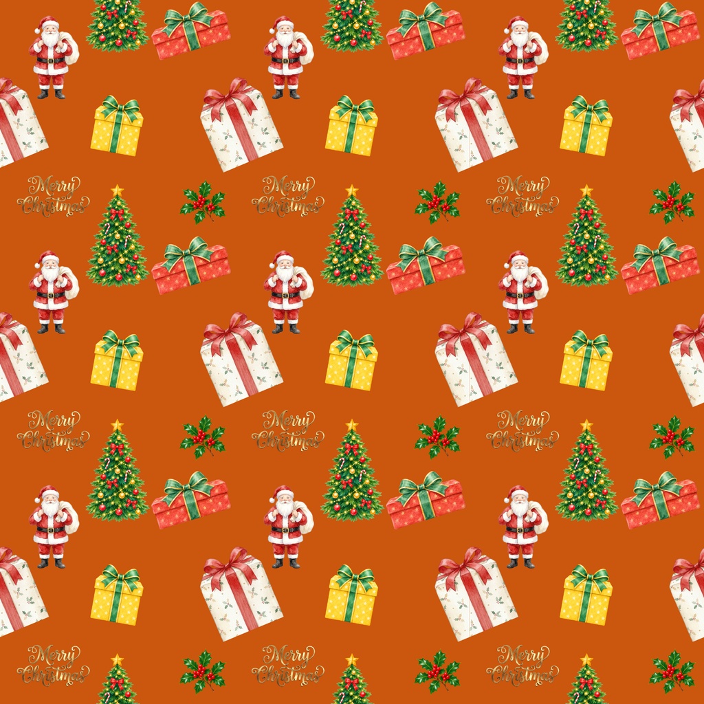 クリスマスデジタルペーパー5枚セット