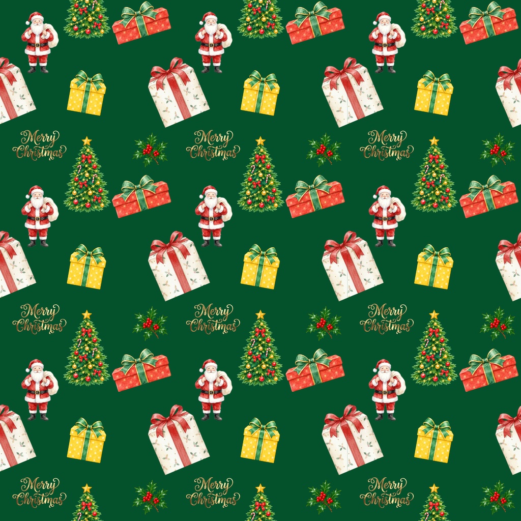 クリスマスデジタルペーパー5枚セット