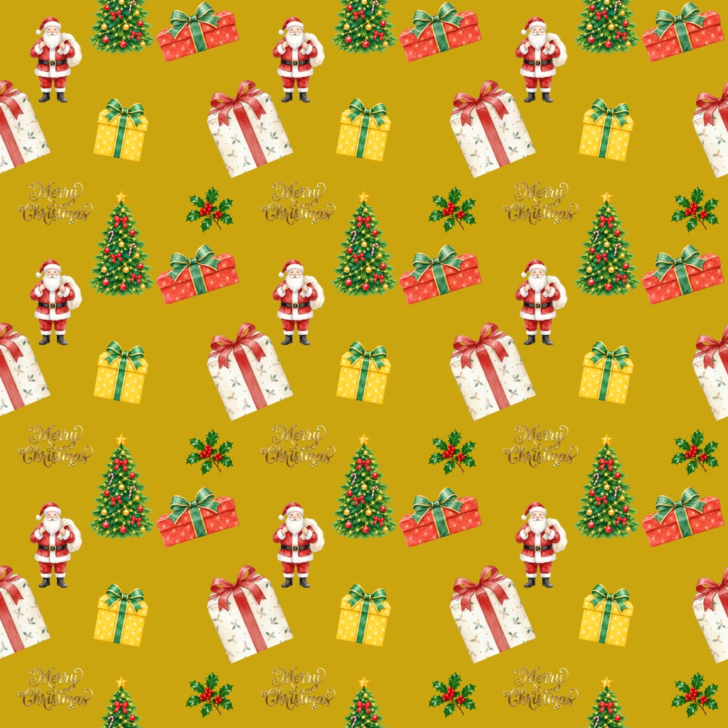 クリスマスデジタルペーパー5枚セット