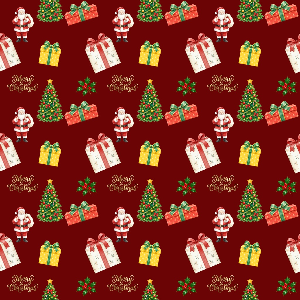 クリスマスデジタルペーパー5枚セット