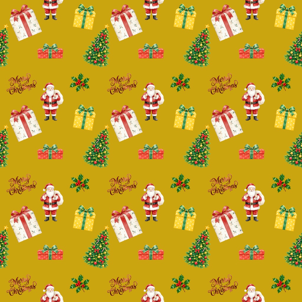 クリスマスデジタルペーパー5枚セット
