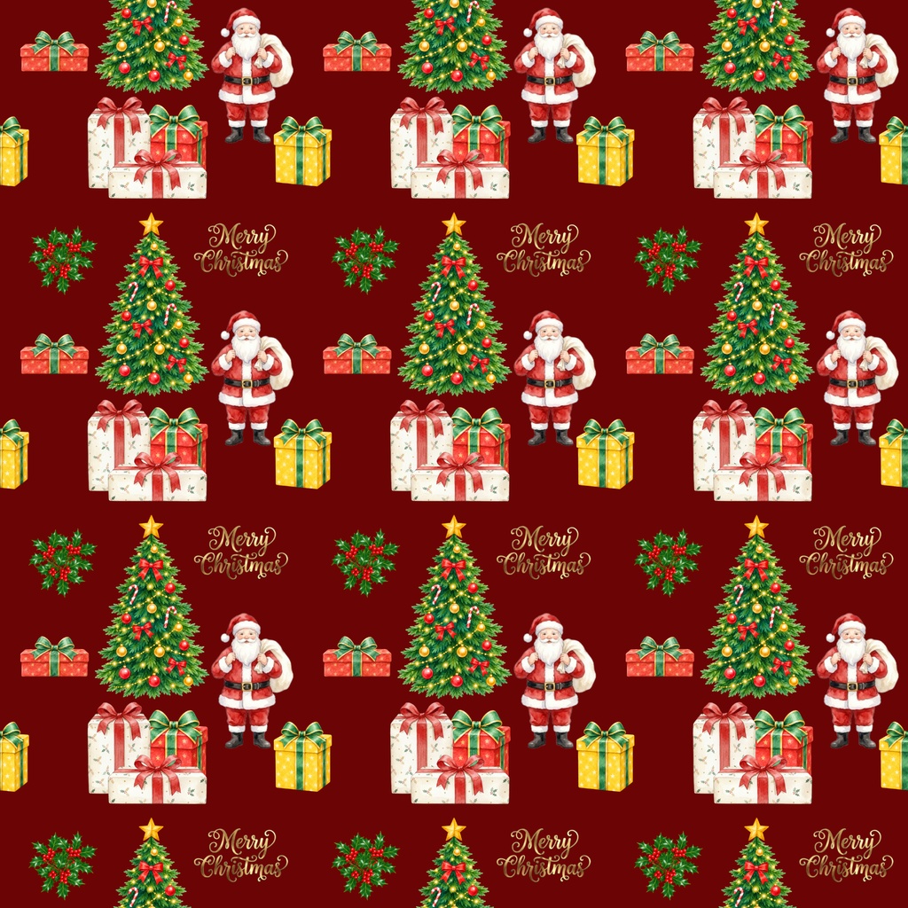 クリスマスデジタルペーパー5枚セット