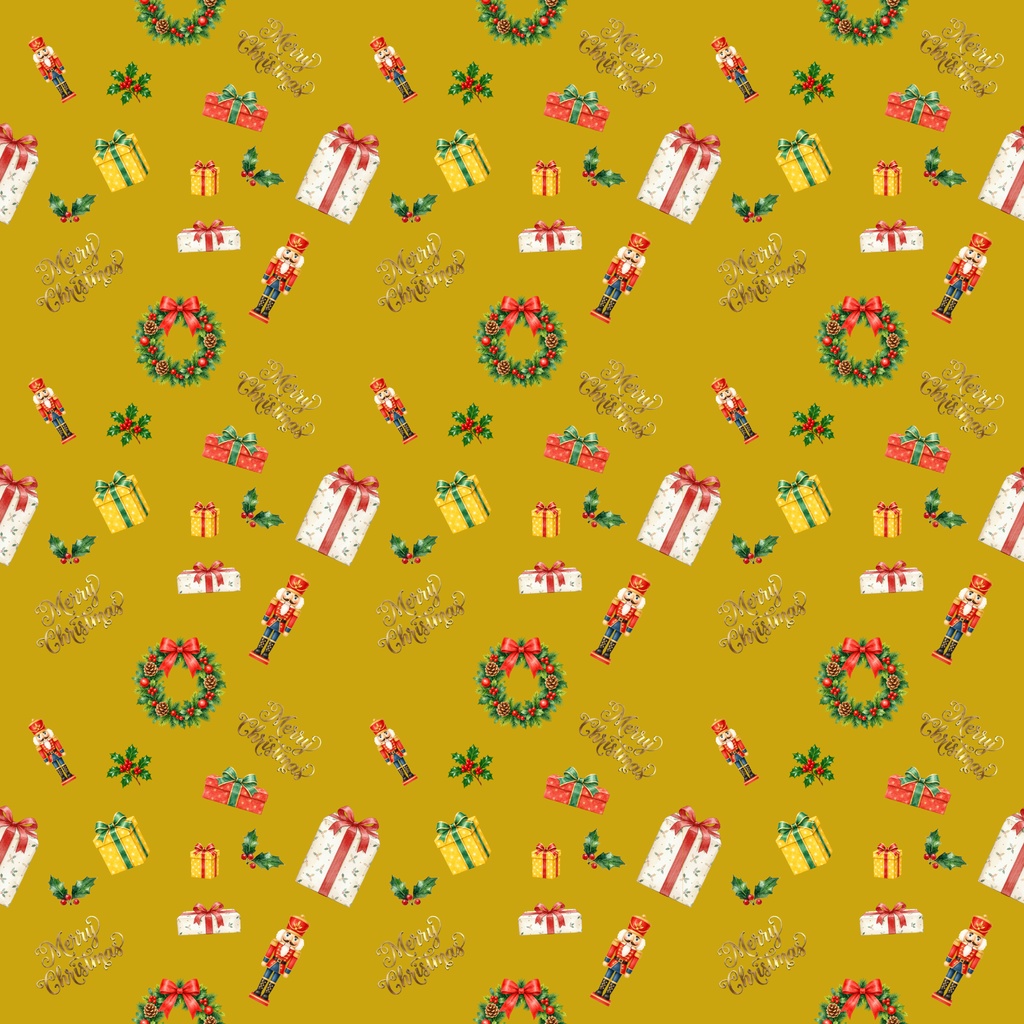 クリスマスデジタルペーパー5枚セット