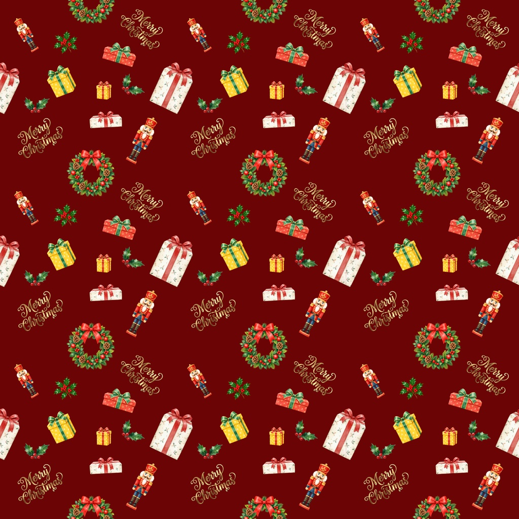 クリスマスデジタルペーパー5枚セット