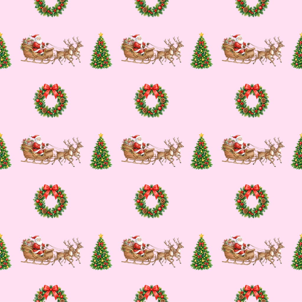 クリスマスデジタルペーパー5枚セット