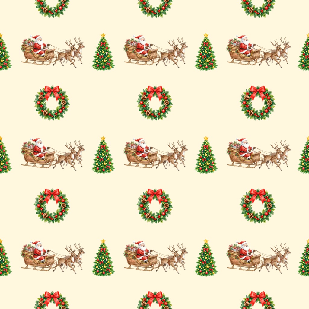 クリスマスデジタルペーパー5枚セット
