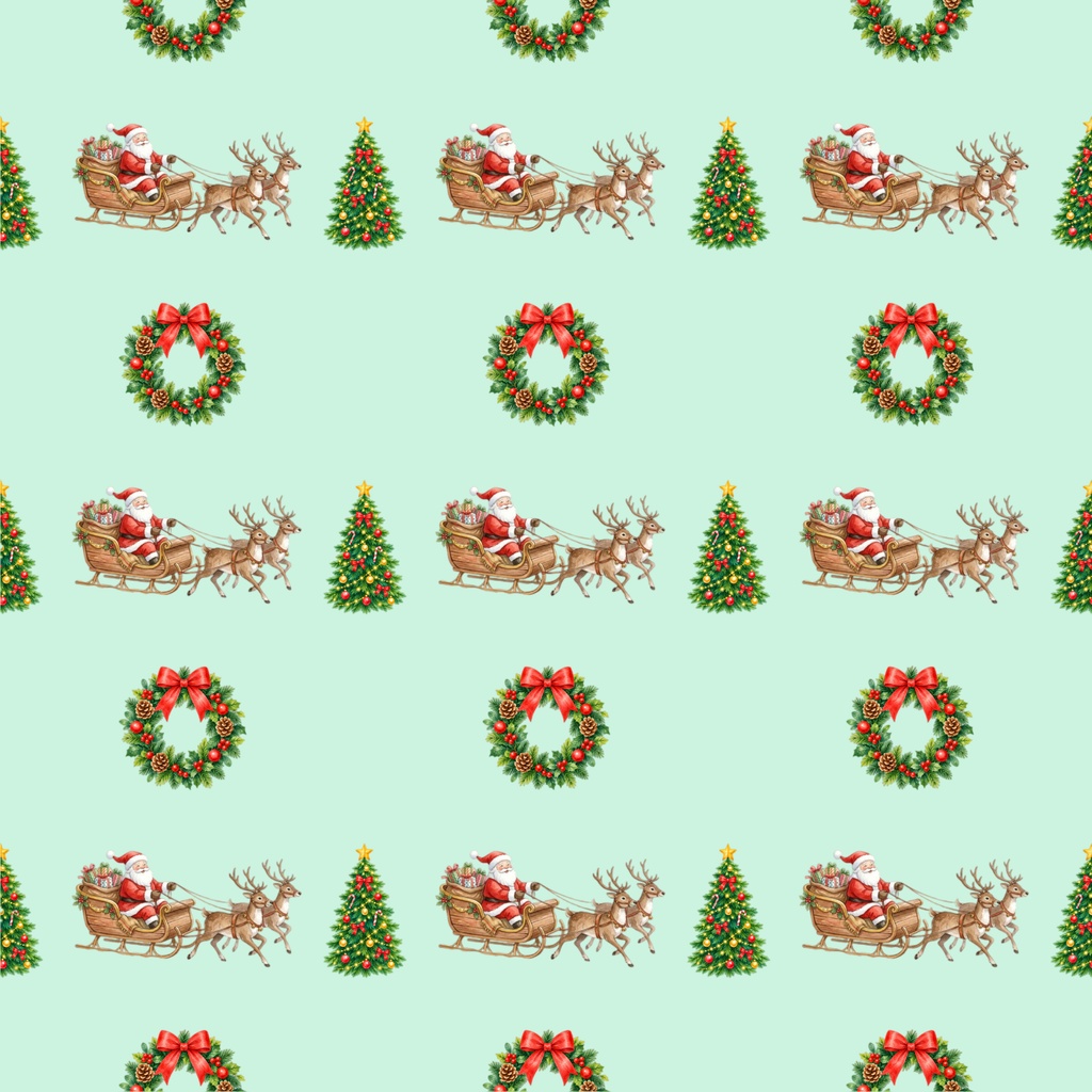 クリスマスデジタルペーパー5枚セット