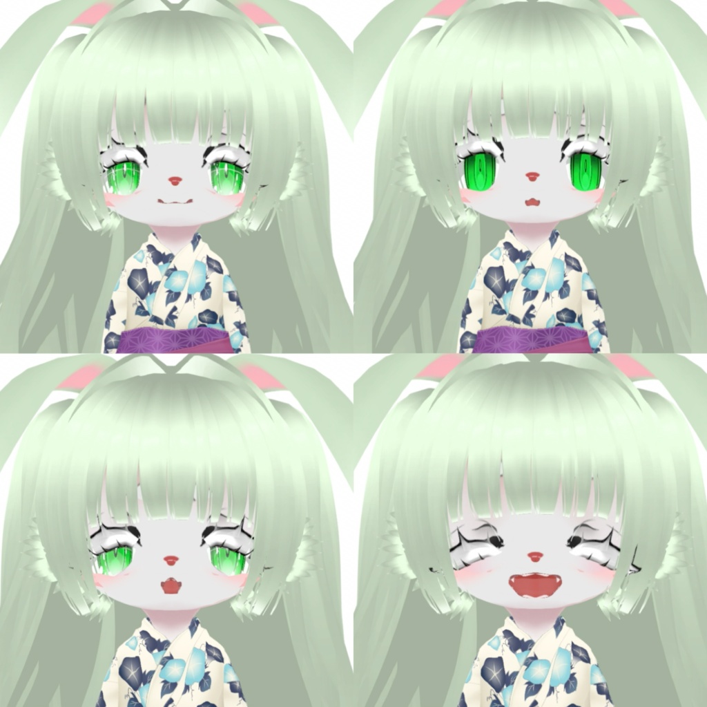 オリジナル3Dモデル【ナナァ】浴衣ばーじょん