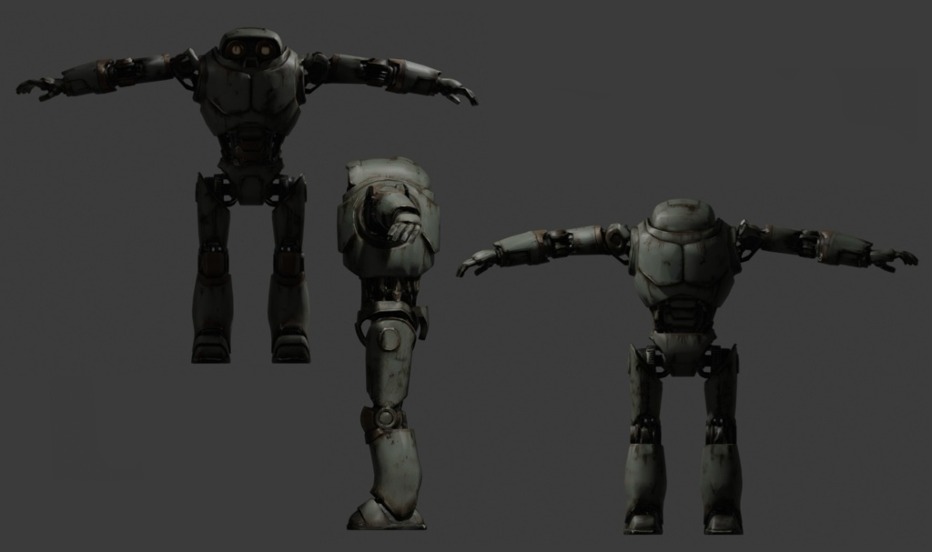 【3Dモデル】ボロメカ1 VRM+FBX同封