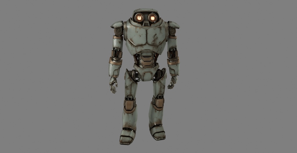 【3Dモデル】ボロメカ1 VRM+FBX同封