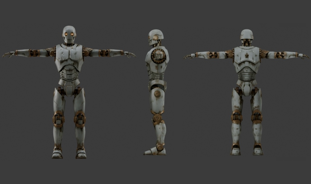無償あり【3Dモデル】ボロメカ2 VRM+FBX同封