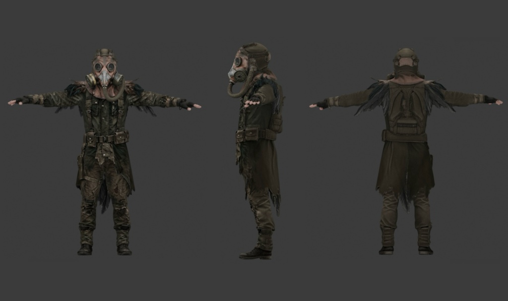 【3Dモデル】鳥マスク男2 FBXModel
