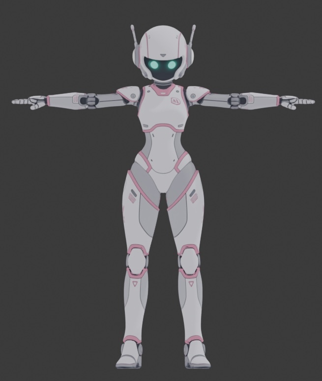 【3Dモデル】ロッタボイドModel2 VRM+FBX同封