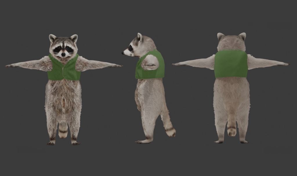 【3Dモデル】あらい君 VRM+FBX同封