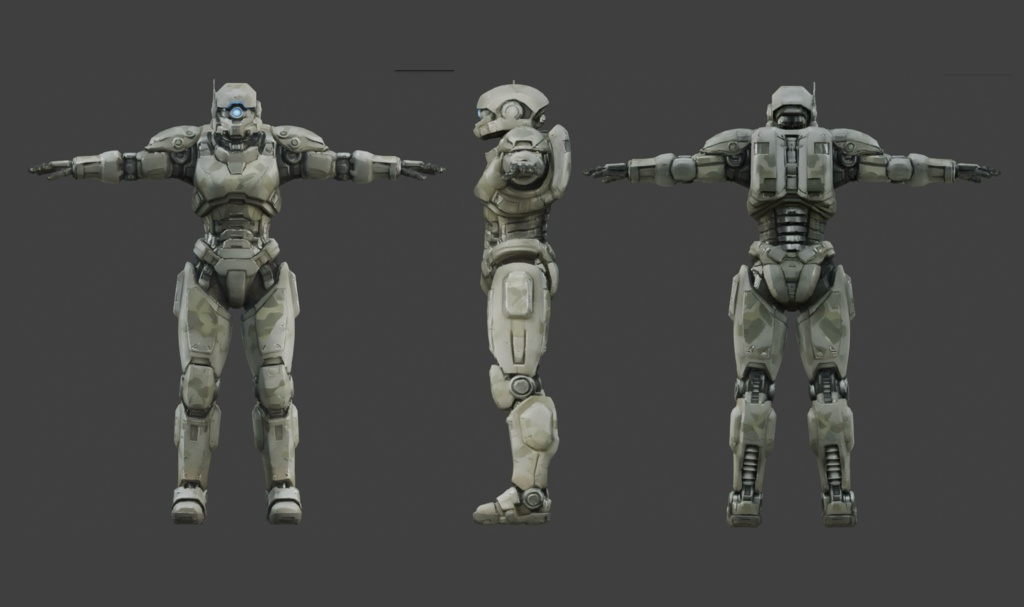 【3Dモデル】SFモノアイ VRM+FBX同封