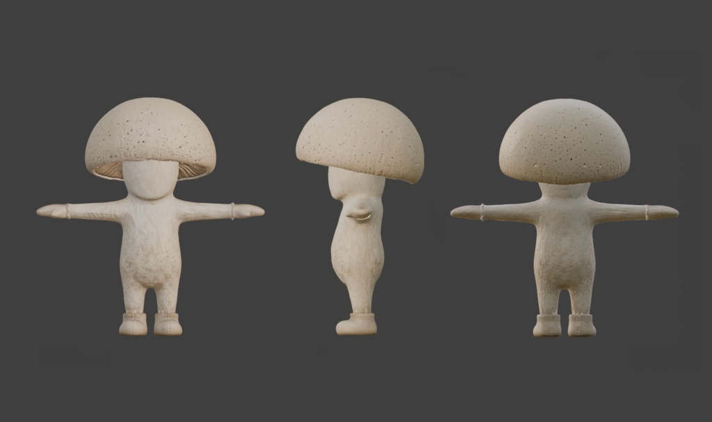 【3Dモデル】キノ子 VRM+FBX同封