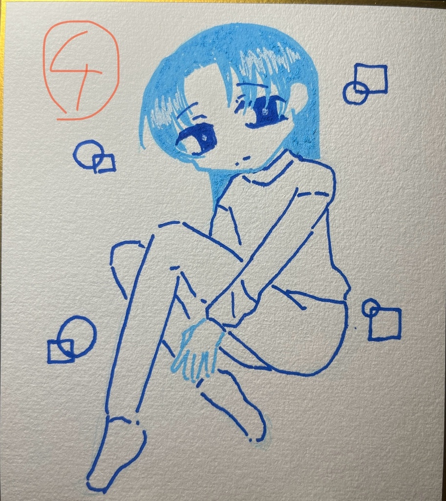 【650円均一】ミニ色紙原画