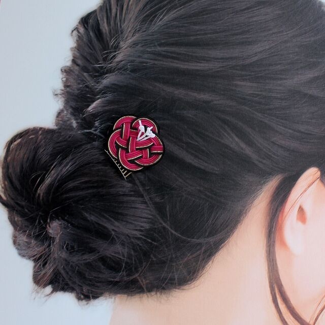 水引の髪飾り-可憐静静-