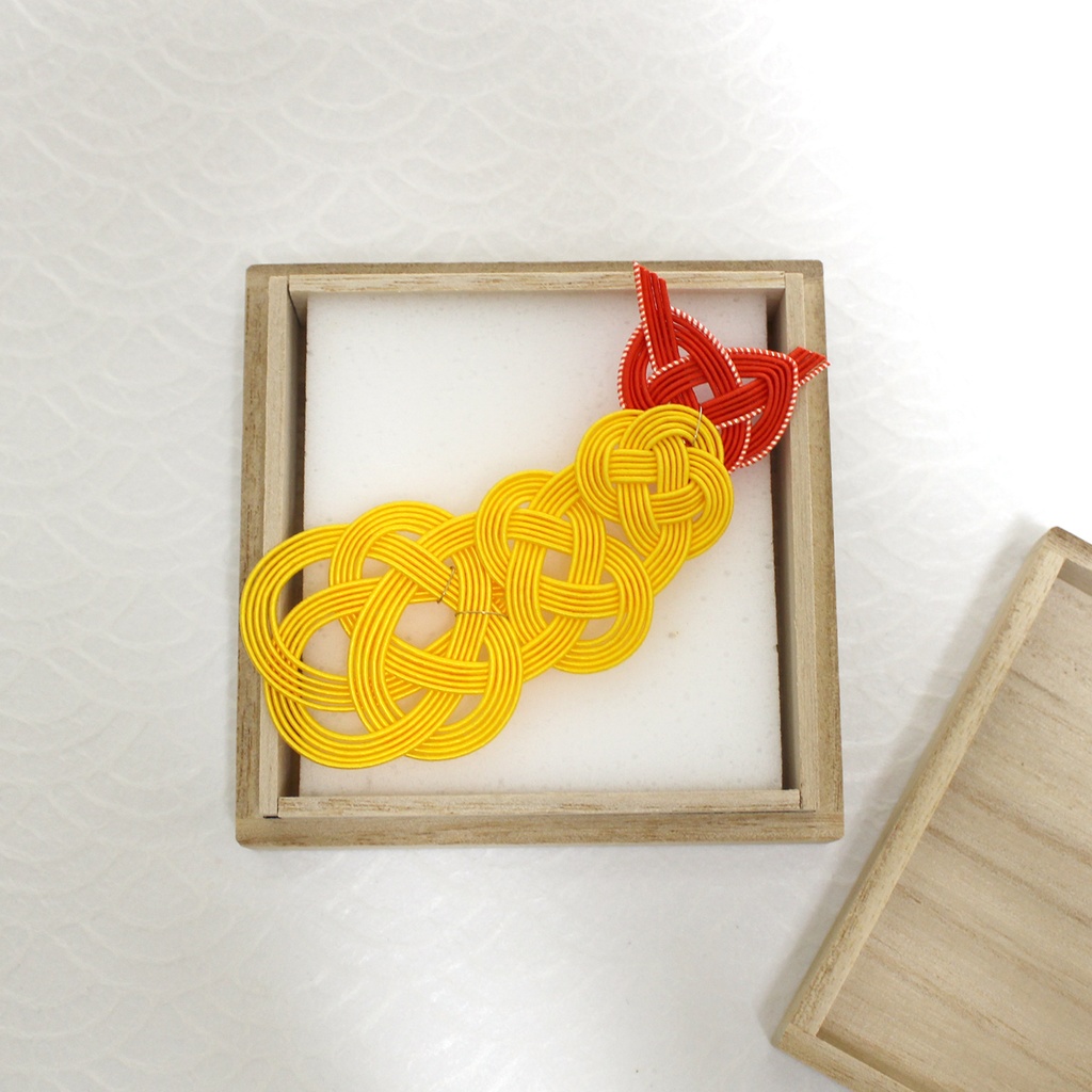 水引ブローチ-エビフライ-