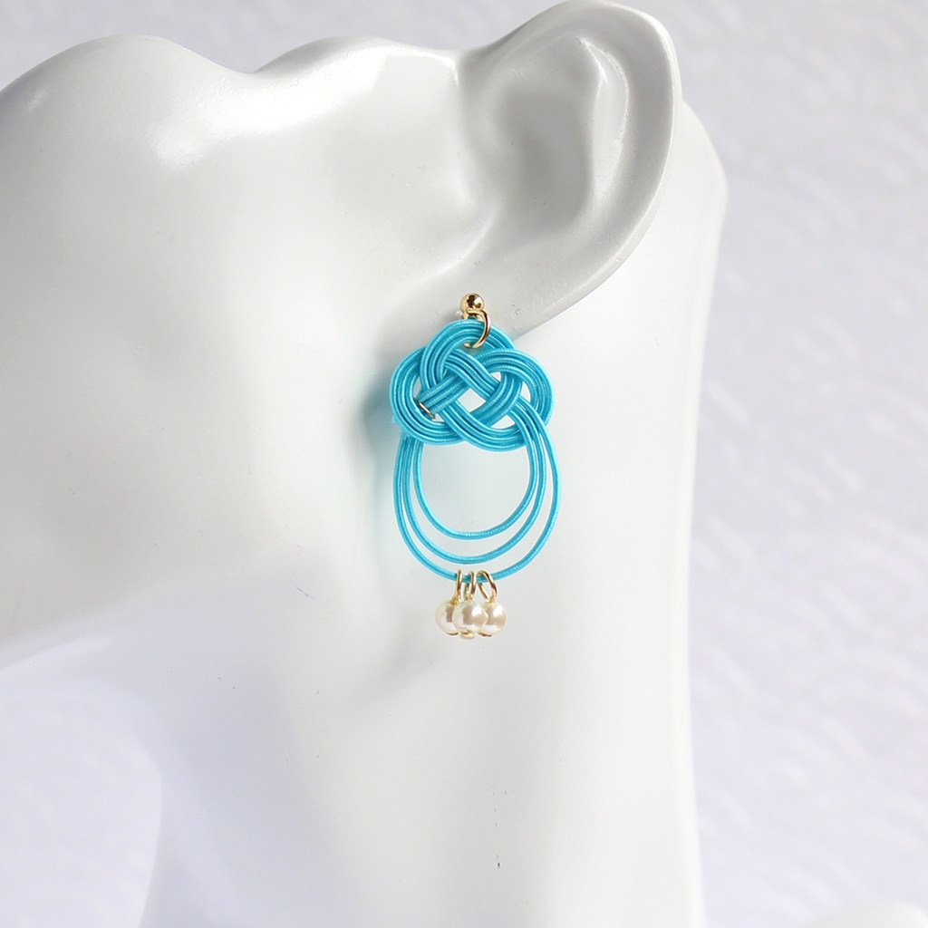 水引ピアス・イヤリング-原子宇宙始-