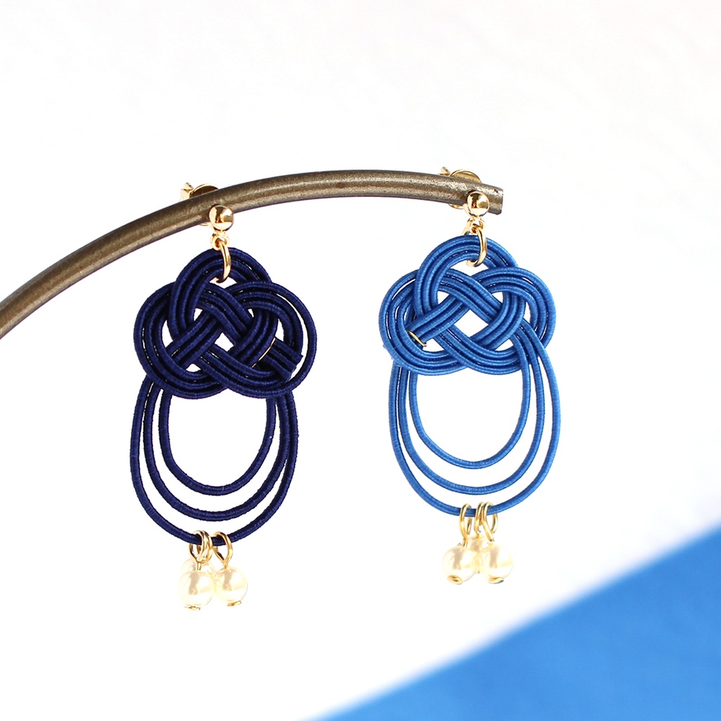 水引ピアス・イヤリング-原子宇宙始-