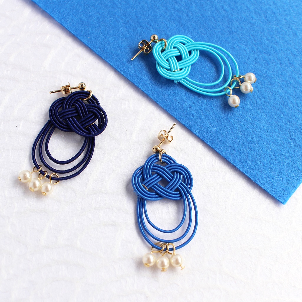 水引ピアス・イヤリング-原子宇宙始-