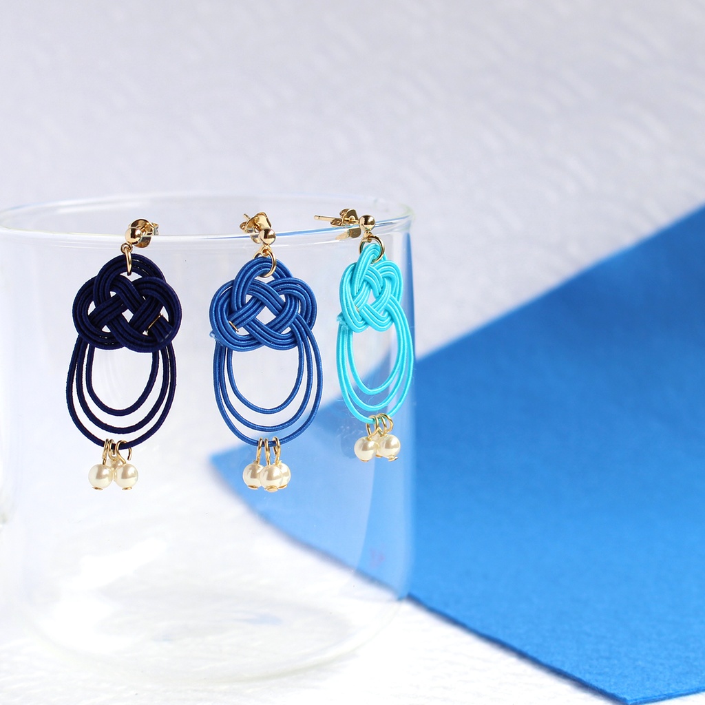 水引ピアス・イヤリング-原子宇宙始-