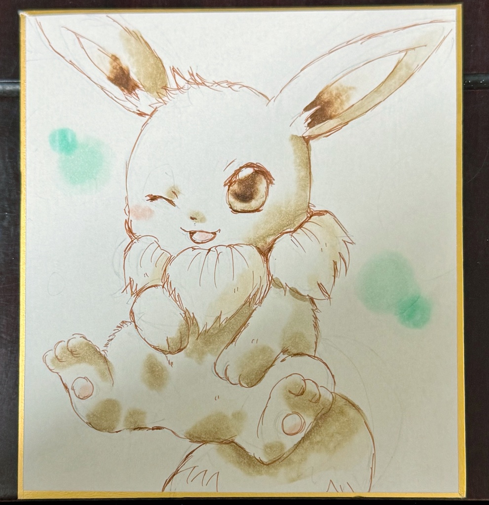 イーブイ ミニ色紙