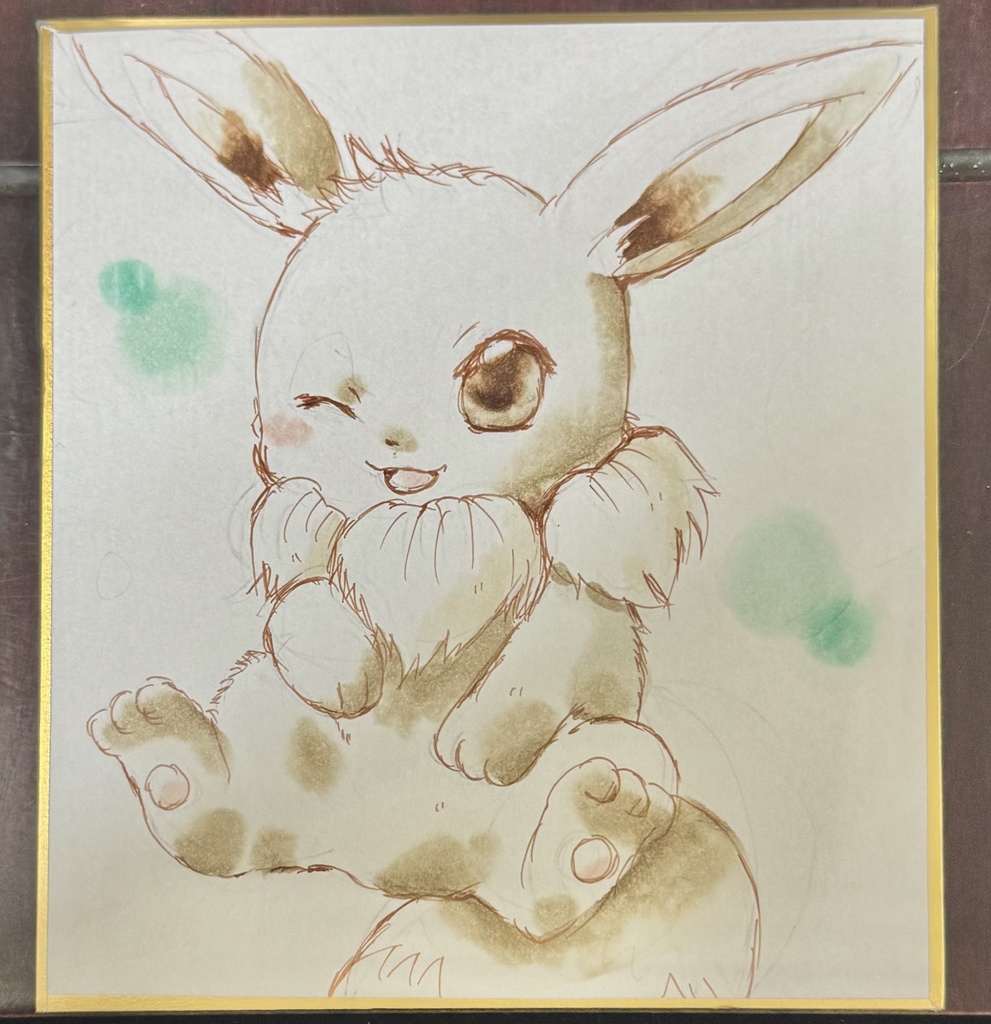 イーブイ ミニ色紙