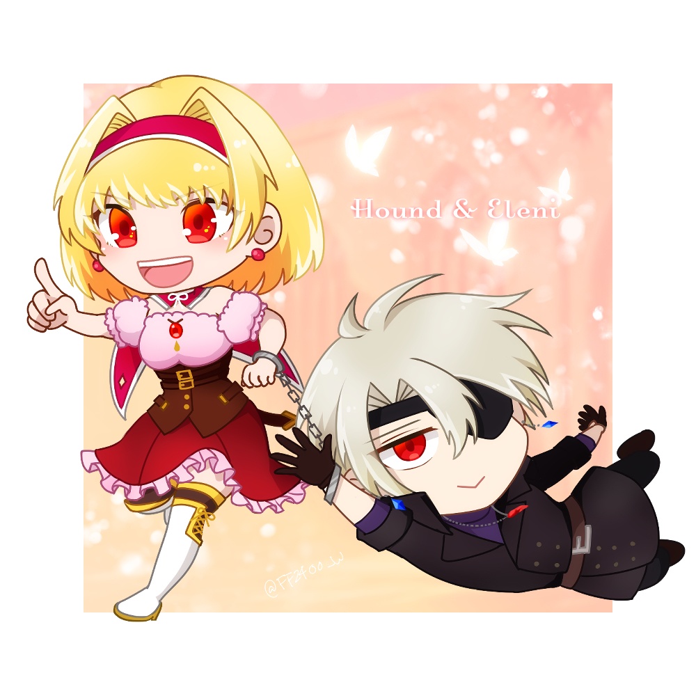主従アクキー【ハウンド×エレニ 】
