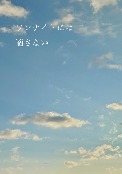 ワンナイトには適さない（及黒）