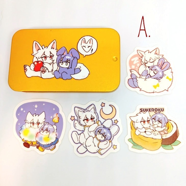 ちまっとこぎみか フレークシールセット