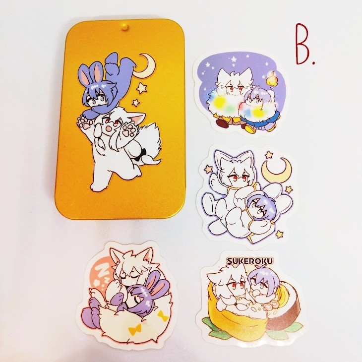 ちまっとこぎみか フレークシールセット